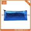Travel ziplock small blue toiletry cotton unisex cosmetic pouch