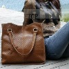 Treetop casual style genuine leather lady hand bag for 11'' laptop, real leather lady laptop bag