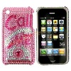 Trendy Cute Call Me Pink Bling Diamond Shell Skin Cover For Apple iPhone 3GS iPhone 3G