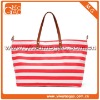 Trendy Fashion Striped Promotional Eco-friendly Canvas Tote Bag