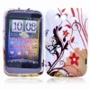 Trendy Flower Silicone Skin Cover Shell For HTC G13 Wildfire S A510e A510c