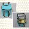 Trendy Non-woven blue tote ice bag