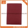 Trendy card holder small red leather lady's billfold wallet