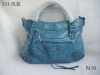 Trendy ladies pu handbags blue