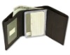 Tri-Fold Genuine Leather Wallet for Men With ID Window