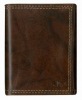 Trifold men wallet,purse make in genuine leather