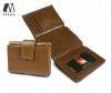 Trifold women leather purse