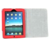 Triple folding design stand leather cover case for ipad 2