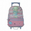 Trolley School Bag with Pink Color Combinations