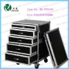 Trolley cosmetic case jewelry box rolling makeup case with drawer