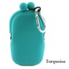 Turquoise Silicone Key Case, Coin Purse