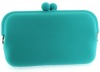 Turquoise Silicone Pouch for Mobile Phone Case, MP3 Player