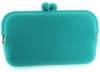 Turquoise Silicone Pouch for Mobile Phone Case, MP3 Player
