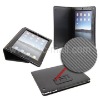 Twill Leather Case with Built-in Holder for iPad 2