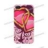 Twin Heart Hard Case Cover Protector for iPhone 4S/ iPhone 4
