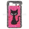 Twinkling Rhinestone Bling Hard Case with Sexy Cat for HTC Incredible S / 2