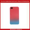 Two Color Gradient Plastic Hard Cover For iPhone 4 4S-Pink/Baby Blue