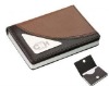 Two-Tone Leather Business Card Case