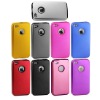 Two layers Silicone Metal hard back case for iphone 4g 4