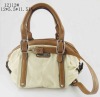 Two-tone belted accents hobo bag