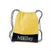 Two-tone yellow and black Drawstring Bag