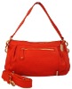 Two way lady leather handbag