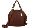 Two way lady leather handbag