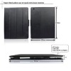 Ultra Slim Smart Cover Leather Case Stand Magnetic for Apple iPad 2 Black