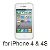 Ultra thin hard case for iphone 4 /4s white smooth back cover !