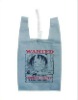 Ultrasonic nonwoven t-shirt bag