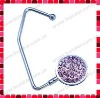 Unfoldable Purse Hanger/Bag Hook/Handbag Hanger/Purse Holder/Purse Caddy with Czech Crystal