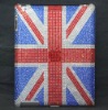 Union Jack/ United Kingdom Flag Style Diamond Hard Case for iPAD 2