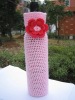 Unique Design Promotional Cute Crochet Wine Bottle Cover