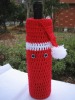 Unique Design Promotional Cute Decorative Crochet Wine Bottle Cover