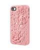 Unique Design tridimensional Rose Pattern Back Case for iPhone 4 4G
