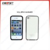 Unique design pc cover with transparent back cover clear ( back cover can be open ) for iphone 4S/4Gprotector Back Parel)