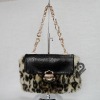 Unique leopard fabric lady evening handbag