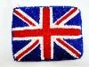 United Kingdom flag  beaded coin purse pocket
