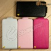 Universal Litchi Embossed Flip PU Pouch for iphone 4 4s