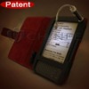 Upgrade version with light and a wrist strap PU leather for Amazon Kindle case