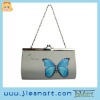 Upgraded party bag butterfly grey (chain+strass)