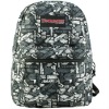 Urban Gray & White Pattern Polyester Backpack