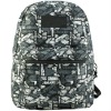 Urban Gray & White Pattern Polyester Backpack