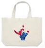 Usa new finger popular canvas tote bag