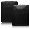 Velcro Tape Slip Leather Case Sleeve Pouch for iPad 2