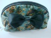 Vintage Designed Bowknot Chiffon Lady Comestic Bag
