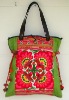 Vintage Hand Woven Apron Hemp Leather Tote Handbag