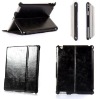 Vintage protable folding stand leather bag for ipad 2