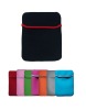 Vintage reversible neoprene laptop cover with different colors