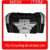 WH2239 600D polyester black gym bags